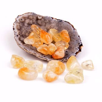 Küçük Boy Sitrin Taşı Kütle ( Para Taşı ) - 1