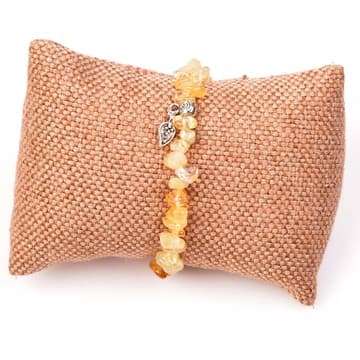 Sitrin Taşı Şekilsiz Bileklik - Para Taşı - 2