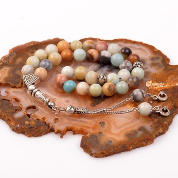 Amazonit Taşı Tesbih ( 8 mm ) - 1