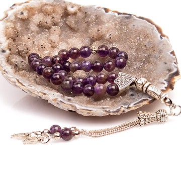 Ametist Taşı Tesbih - 6 mm - 1