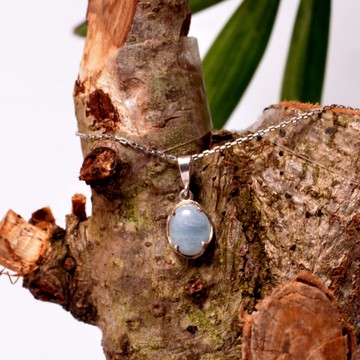 Berceste Model Akumarin Gümüş Kolye - 1