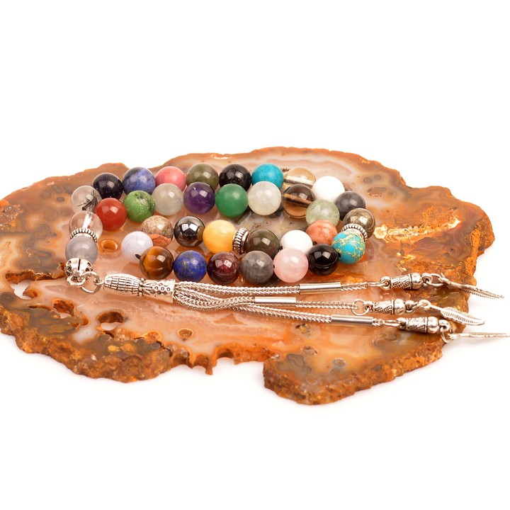 Çakra Taşlarından Tesbih (8 mm) - 35 Farklı Doğal Taş - 1