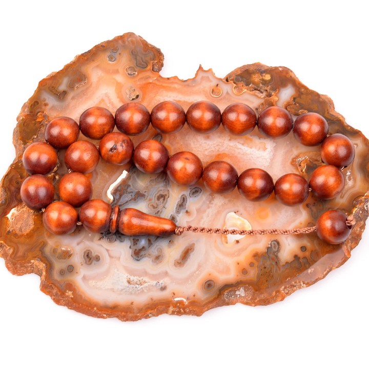 Kahverengi Şimşir Ağacı Efe Tesbihi (11*12 mm)