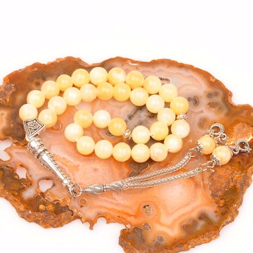 Kalsit Taşı Tesbih (8 mm) - 1