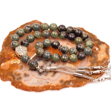 Kanbaba Jasper Taşı Tesbih (10 mm) - 1