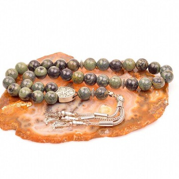 Kanbaba Jasper Taşı Tesbih (10 mm) - 2