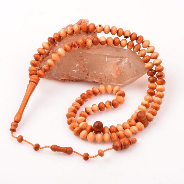 Kıbrıs Ağacı Dua Tesbihi ( 6*8 mm )
