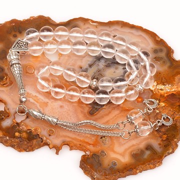 Krsital Kuvars Taşı Tesbih (8 mm) - 1