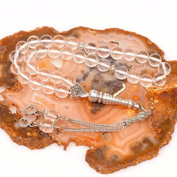 Krsital Kuvars Taşı Tesbih (8 mm) - 2