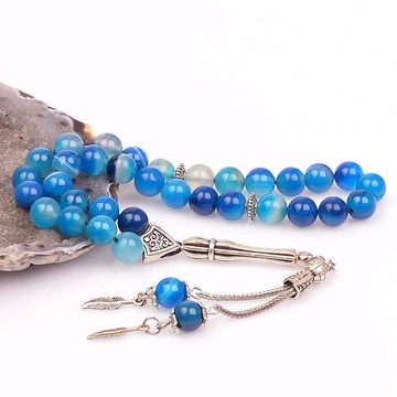 Nazarlı Akik Taşı Tesbih (8 mm) - 2