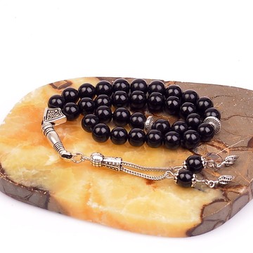 Obsidyen Taşı Tesbih ( 8 mm ) - 1