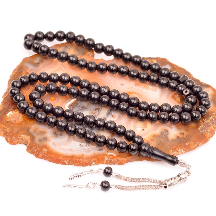 Oltu Taşı Dua Tesbihi - 6 mm - 2