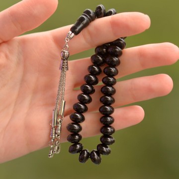 Rondel Kesim Oltu Taşı Tesbih - Gürcü Oltusu - 1