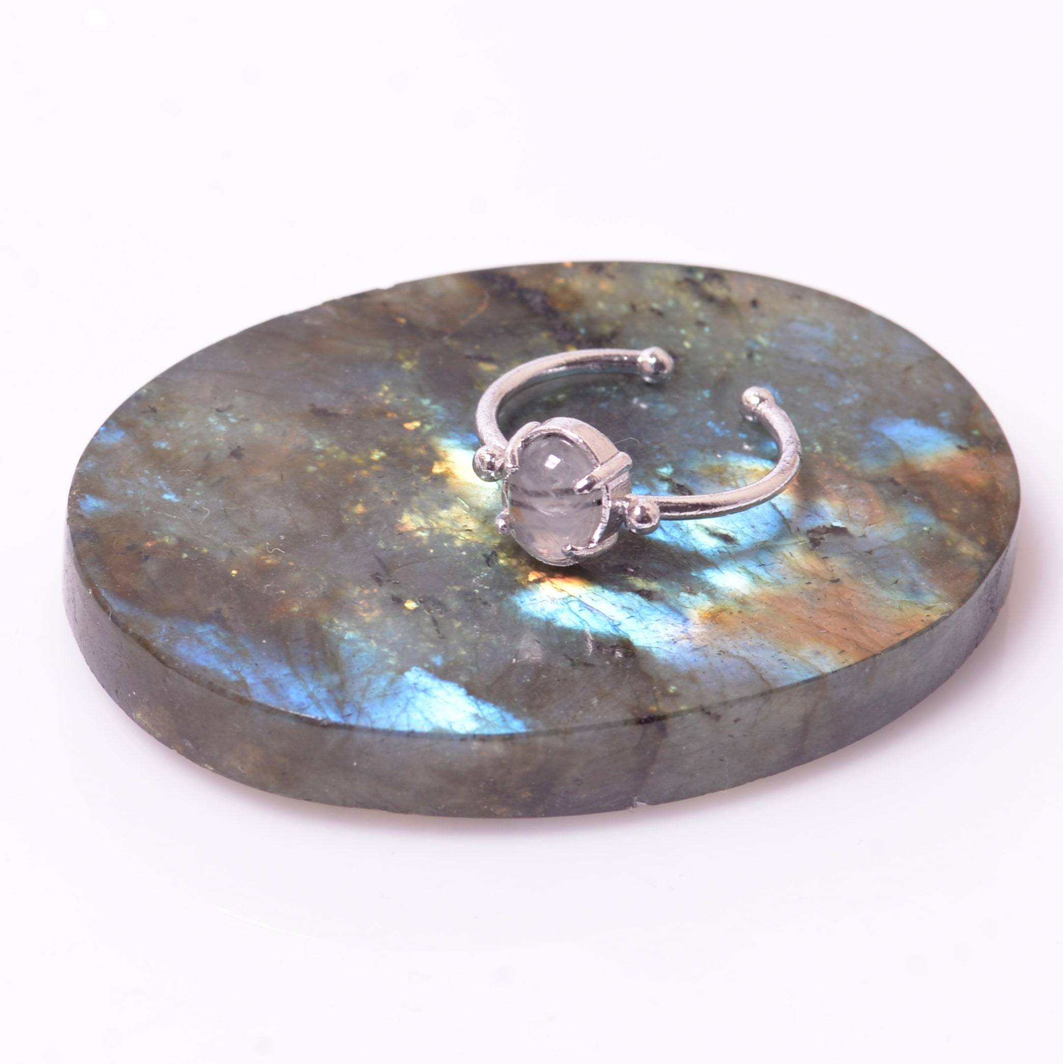 Rutil Kuvars Taşı Yüzük