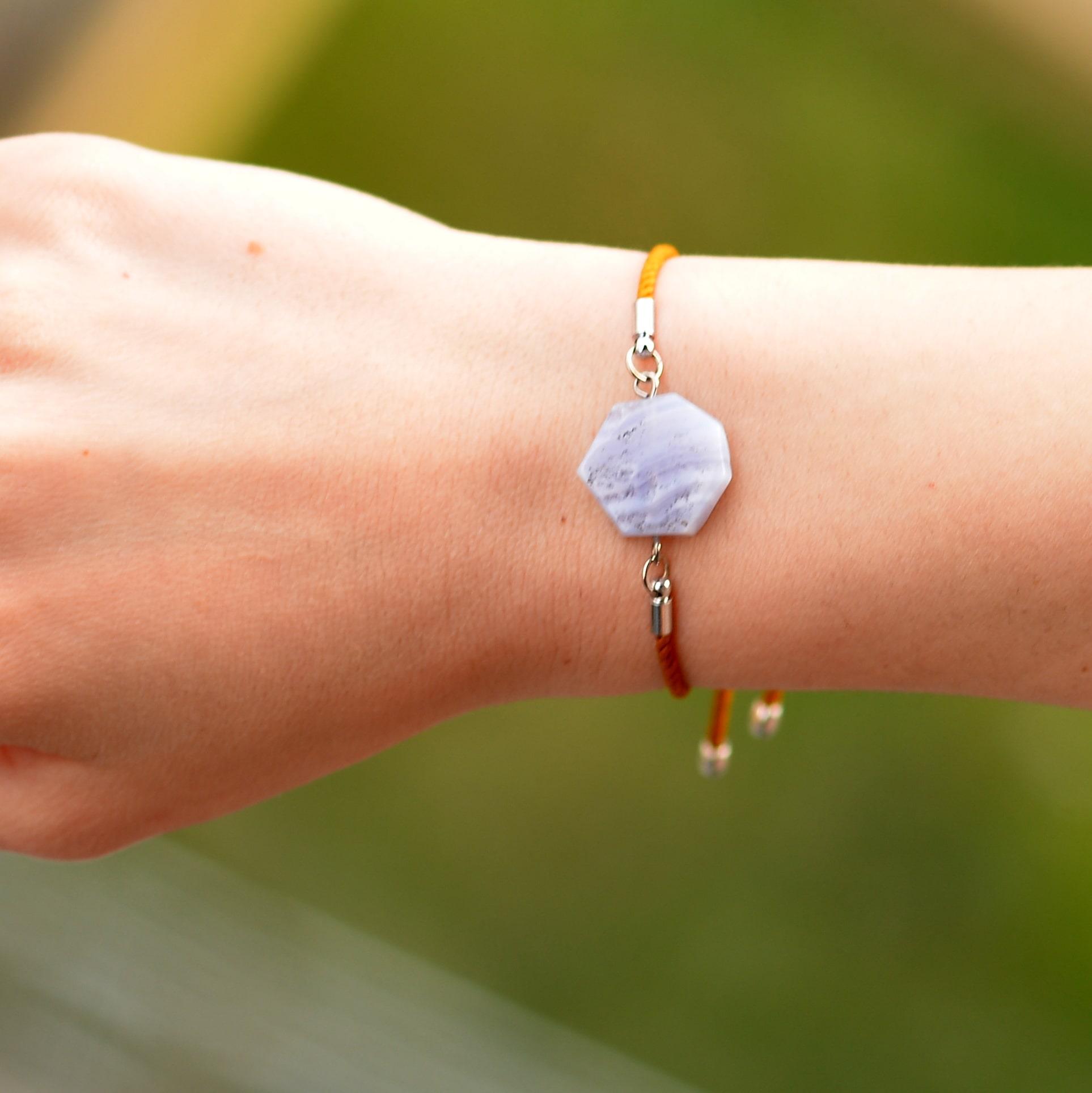 Kalsedon Taşı Bileklik