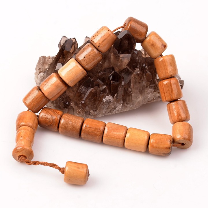 Zeytin Ağacı Efe Tesbihi (14 mm) Kapsül Kesim